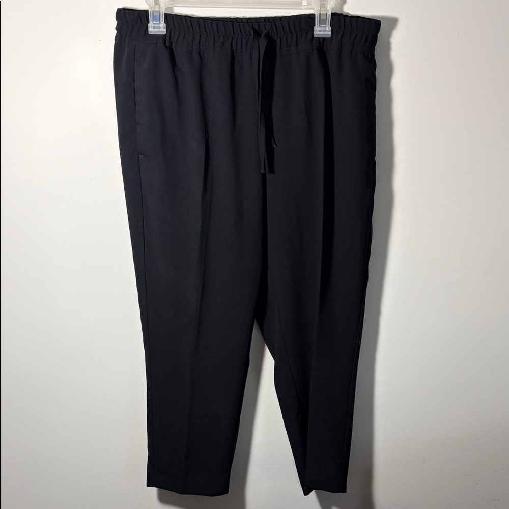Reiss Hailey Tapered Pull On Trousers - Black - 14P - *see description*